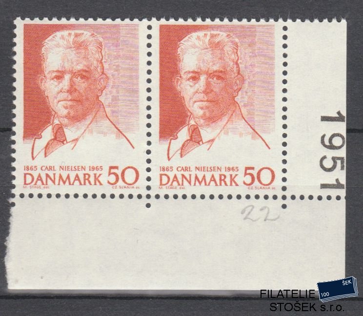 Dánsko známky 432x 2 páska