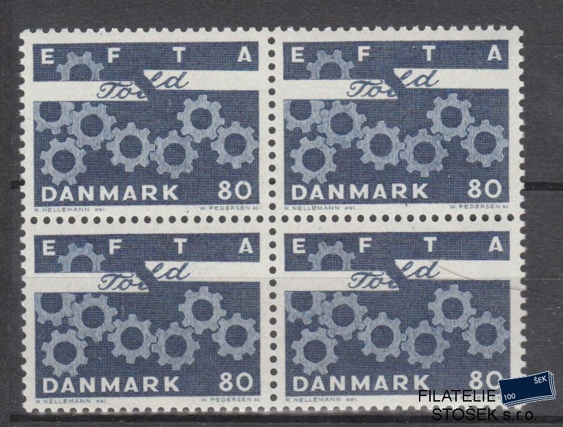 Dánsko známky 450y 4 Blok