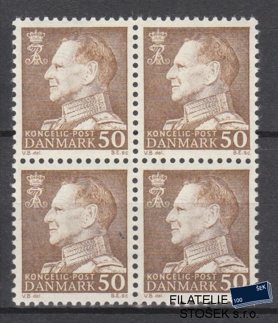 Dánsko známky 457x 4 Blok