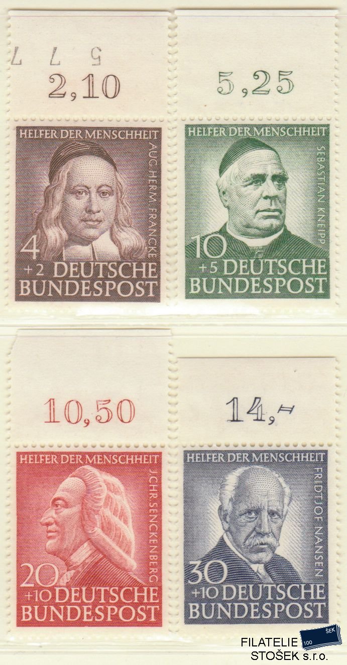 Bundes známky Mi 173-76