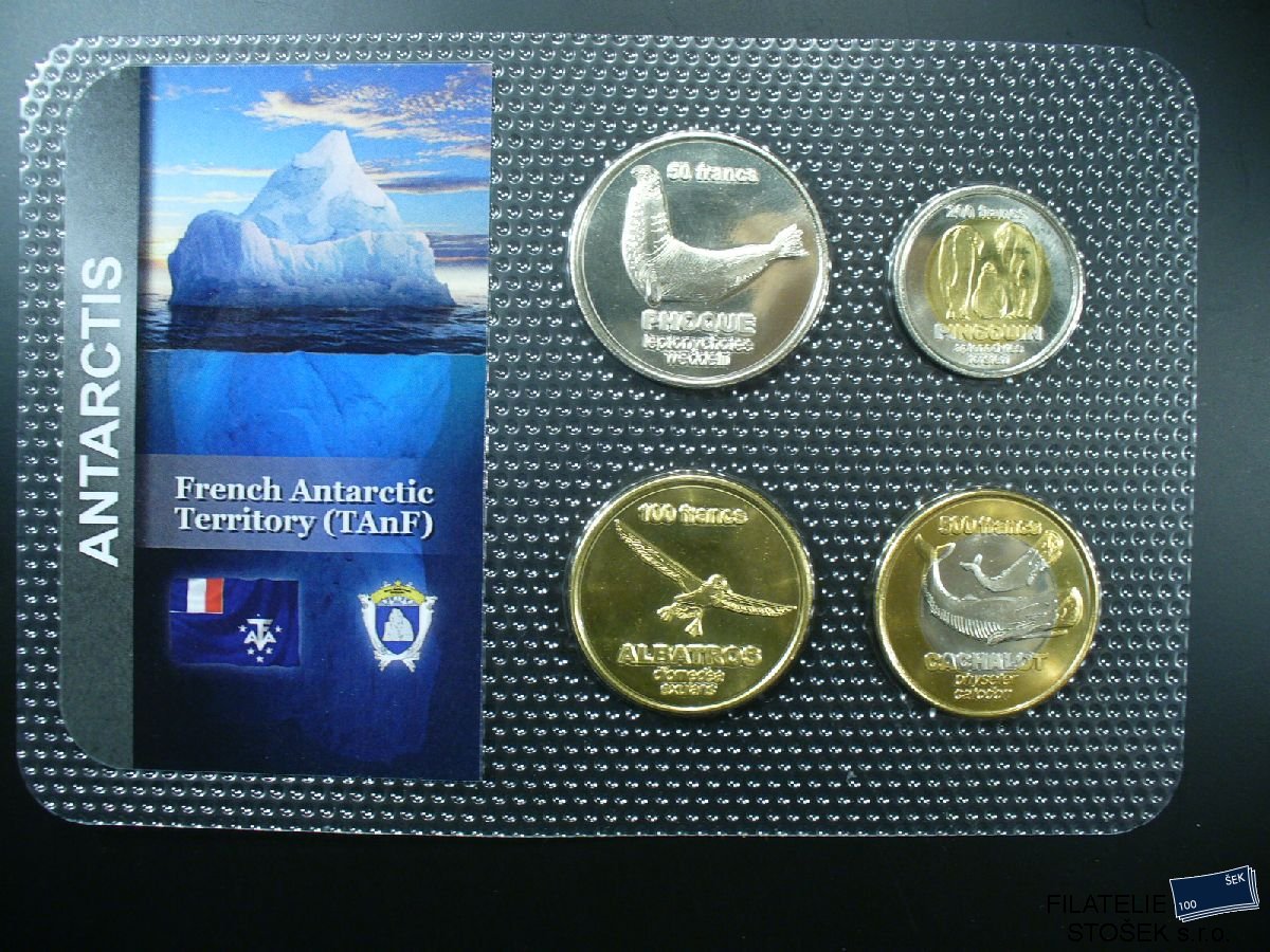 French Antarctis - sestava oběžných mincí
