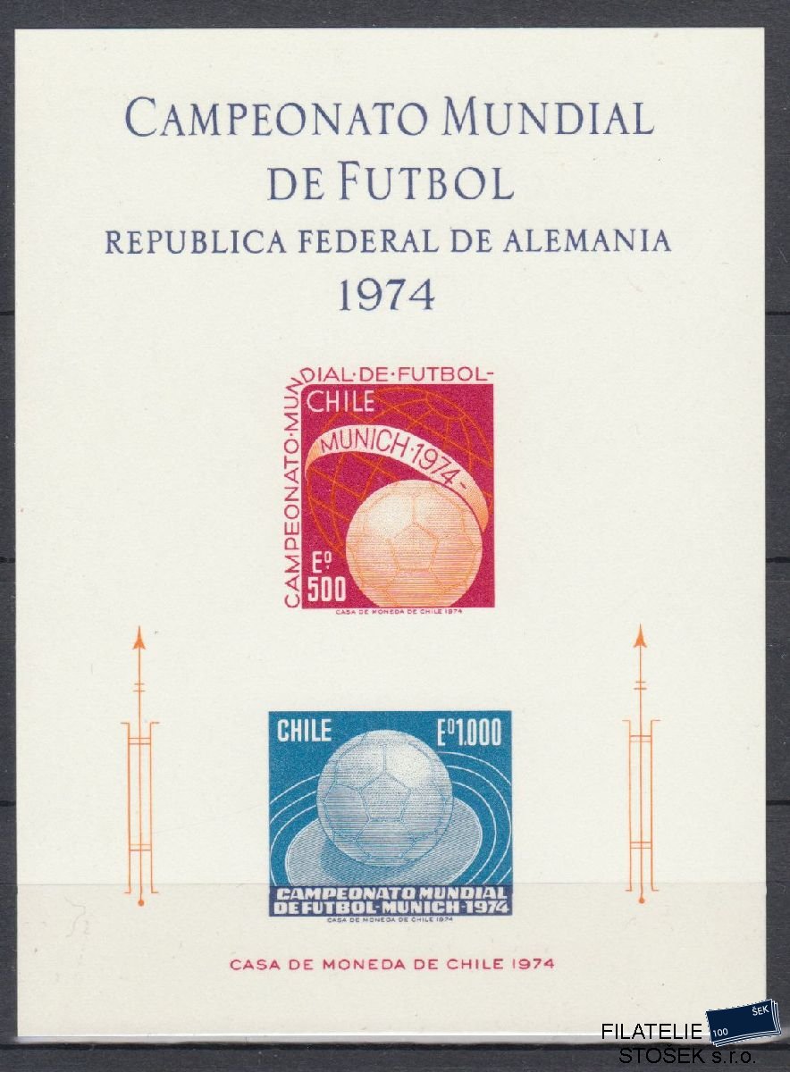 Chile známky ZWL - Fotbal