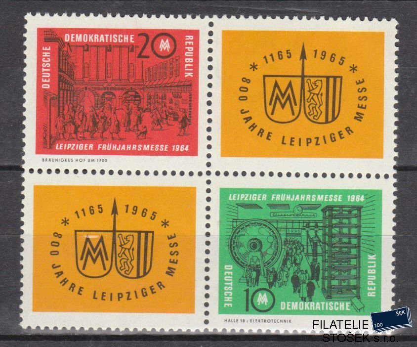 NDR známky Mi 1012-13 4 Blok
