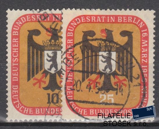 Berlín známky Mi 136-37