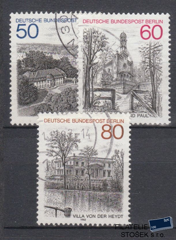 Berlín známky Mi 685-87