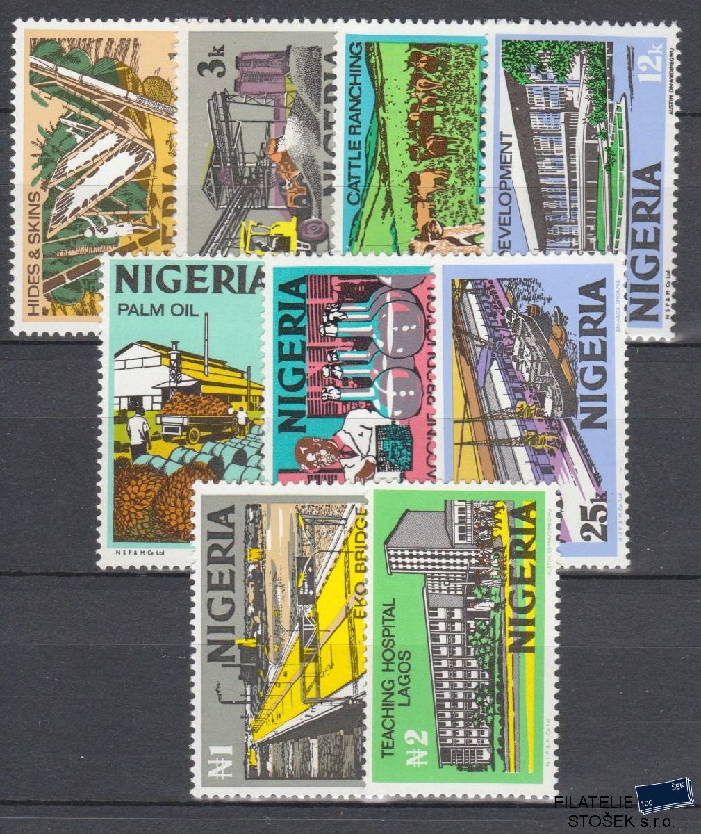 Nigeria známky Mi 273-89 XI, XII, YI, YII NK