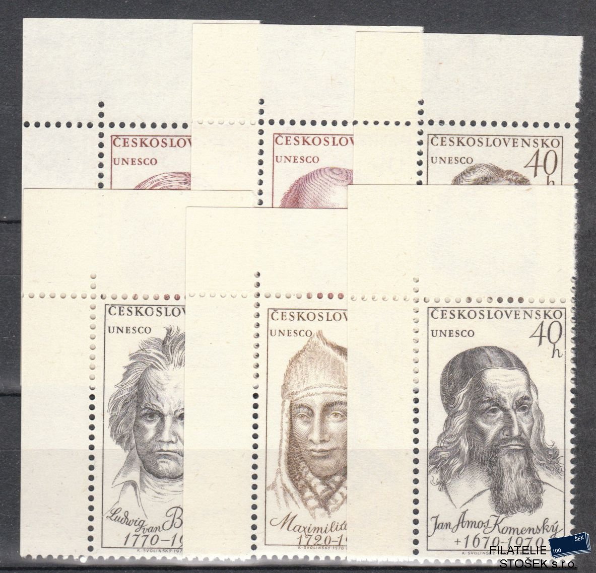 ČSSR známky 1810-15 Rohové