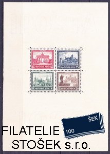 Dt. Reich známky Mi Bl.1 na kartičce A5