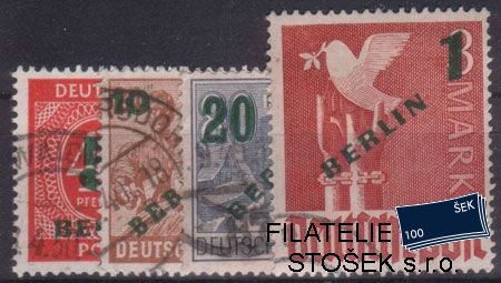 Berlín známky Mi 64-7