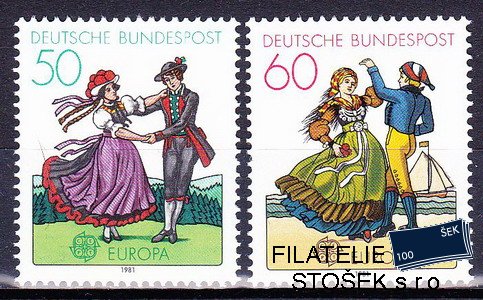 Bundes známky Mi 1096-7