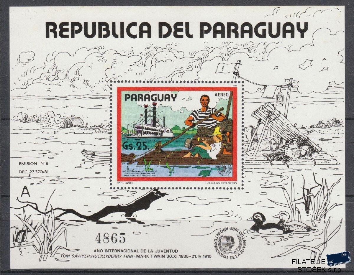 Paraguay známky Mi Blok 417