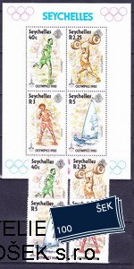 Seychelles známky Mi 0461-4+Bl.14