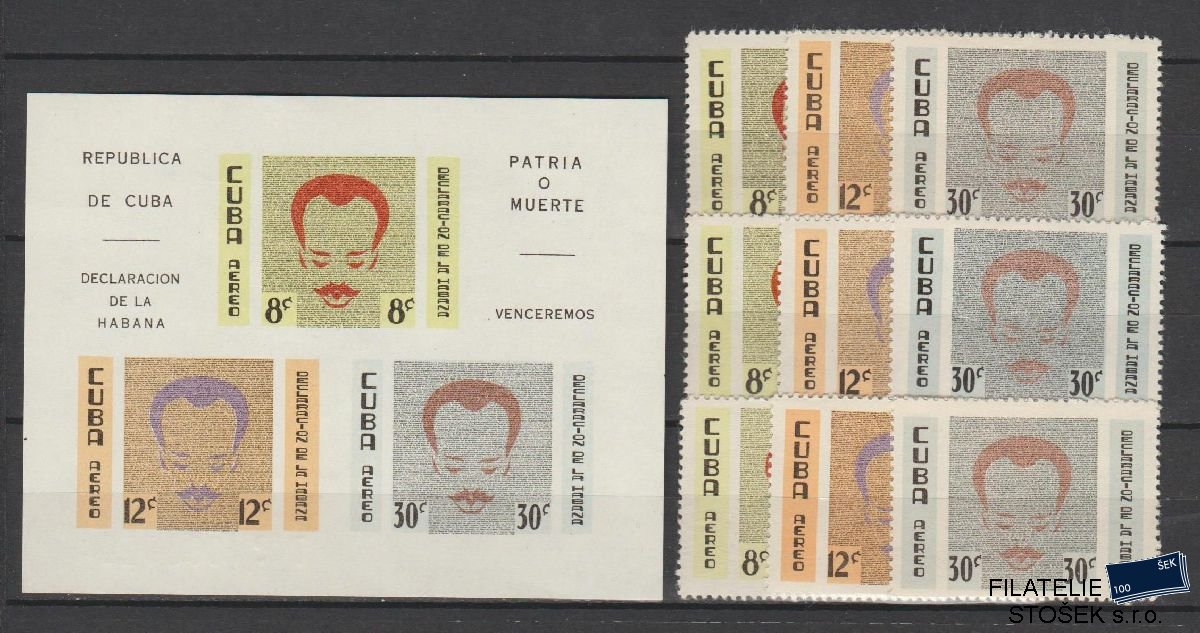 Kuba známky Mi 704-12 + Bl 19