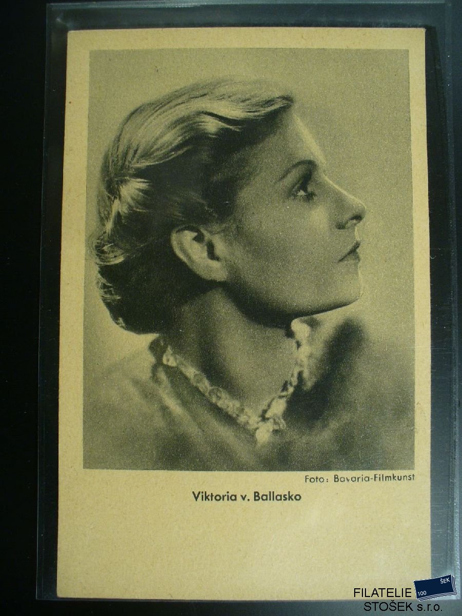 Námětová pohlednice - Herci - Viktoria von Ballasko