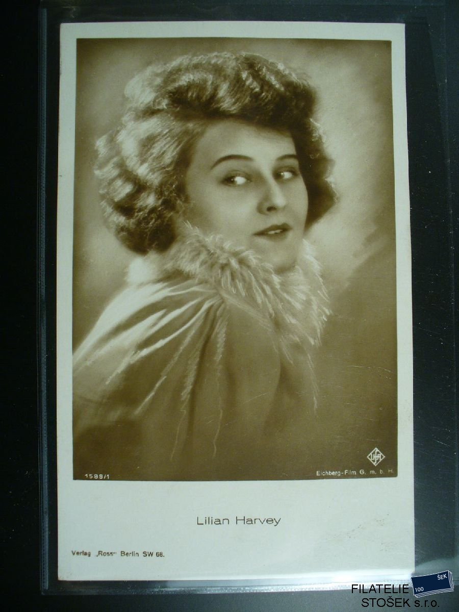 Námětová pohlednice - Herci - Lilian Harvey