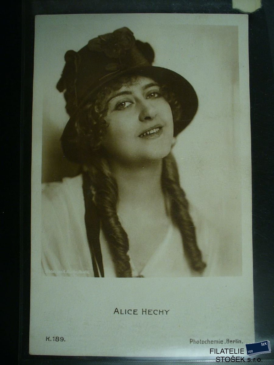 Námětová pohlednice - Herci - Alice Hechy