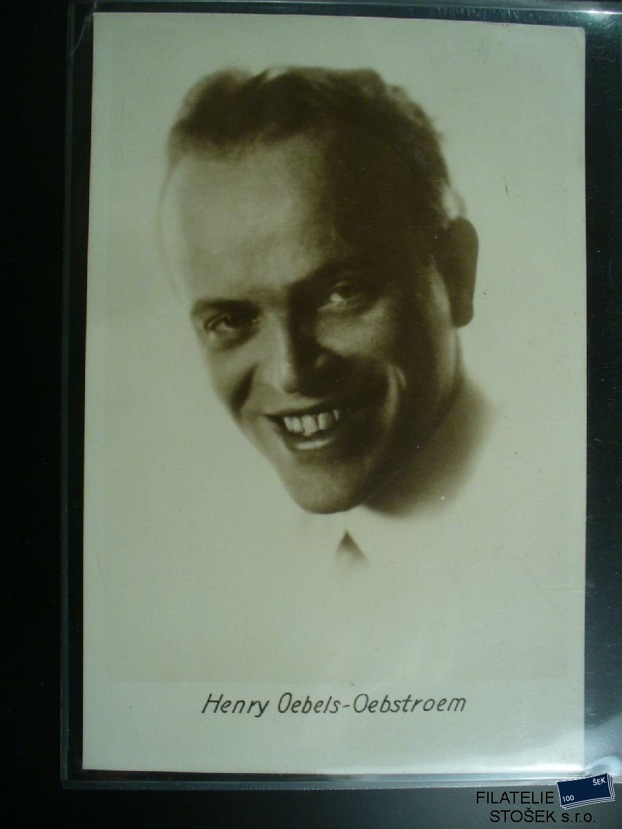 Námětová pohlednice - Herci - Henry Oebels Oebsroem