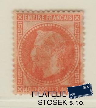 Francie známky Mi 30a Červené razítko