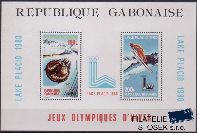 Gabon Mi 0720-1+Bl.38