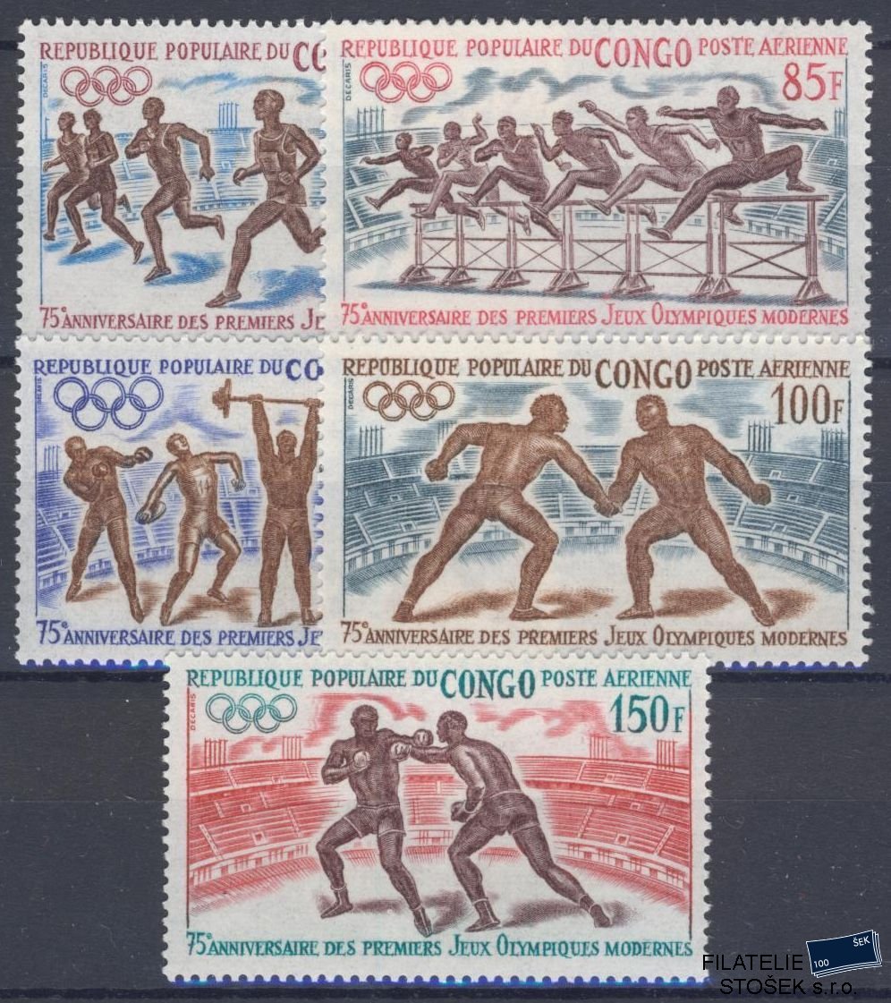 Kongo známky Mi 318-22 - OH 1972