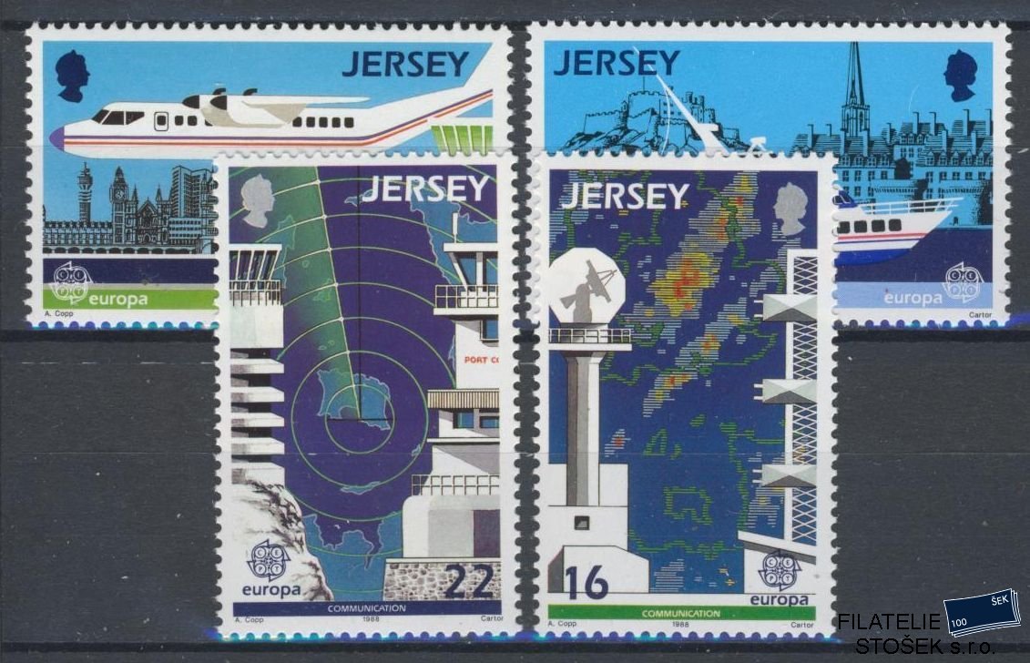 Jersey známky Mi 435-38 - Kosmos
