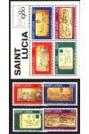 St. Lucia známky Mi 0480-3 + Bl. 20