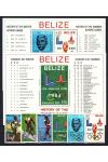 Belize známky Mi 0563-8 + Bl. 36-7a