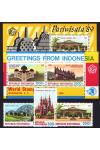 Indonésie známky Mi 1319-21 + Bl. 69-70