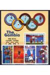 Gambia známky Mi 706-9 + Bl. 38