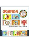 Uganda známky Mi 0203-6+Bl.16