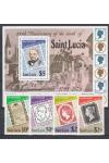 St. Lucia známky Mi 467-70+Bl 18