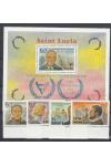 St. Lucia známky Mi 554-57+Bl 30