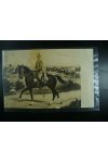 Vojenská pohlednice - Voják na koňi