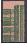 ČSR I známky L7 2 Páska  - Zt Růžový papír - KVP Natrženo mimo známky