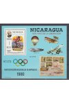 Nikaragua známky Mi Blok 111 - Olympijské hry, Letadla