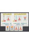 Ecuador známky Mi 1864-67 + Bl 95-96 - Olympijské hry