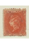 St. Vincent známky SG 24 Červené razítko - Reparovaná