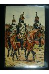 Vojenská pohlednice - Francouzské uniformy