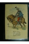 Námětová pohlednice - Lidé, situace - Husar na koni