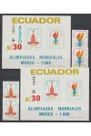Ecuador známky Mi 1864-7+Bl.95-6