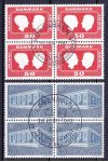 Dánsko známky Čtyřbloky Mi 455+479