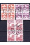 Dánsko známky Čtyřbloky Mi 738+744-5