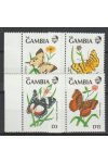 Gambia známky Mi 1164,67,68,71 - Motýi - NK