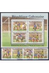 Gabon známky Mi 1045-48 + Bl 63 - Fotbal