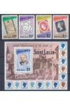 St. Lucia známky Mi 467-70 + Bl 18