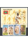 Maldives známky Mi 1307-10+Bl.144