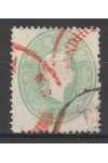 Rakousko známky Mi 19 Červené razítko