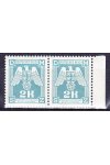 Protektorát známky SL 21 Dvoupáska krajová- mléčně modrá