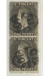 St. Vincent známky SG 15 2 Páska