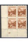 Slovenský štát známky 0051 Dč A 4 Čtyřblok